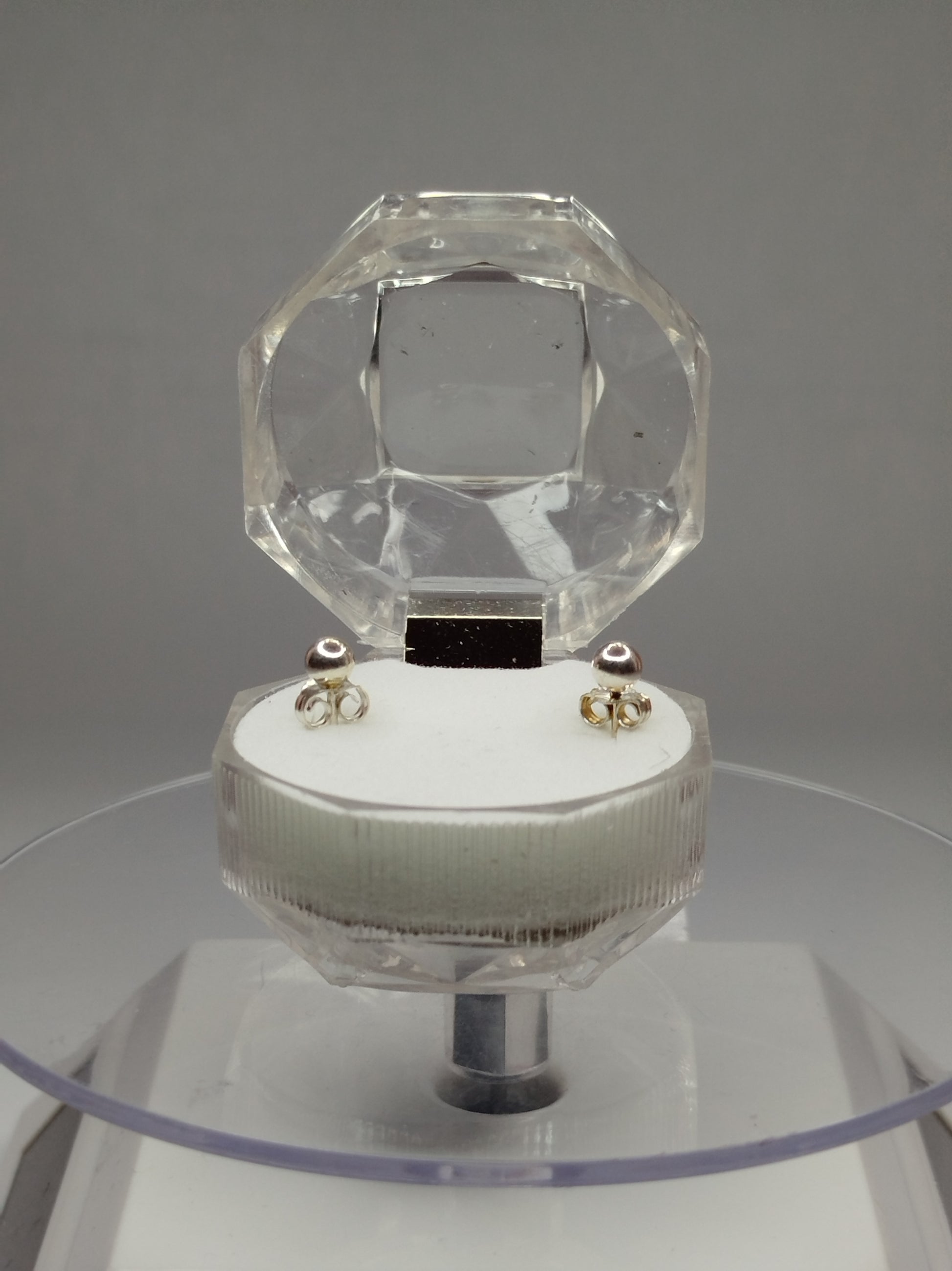 Aros pelotitas de plata 950