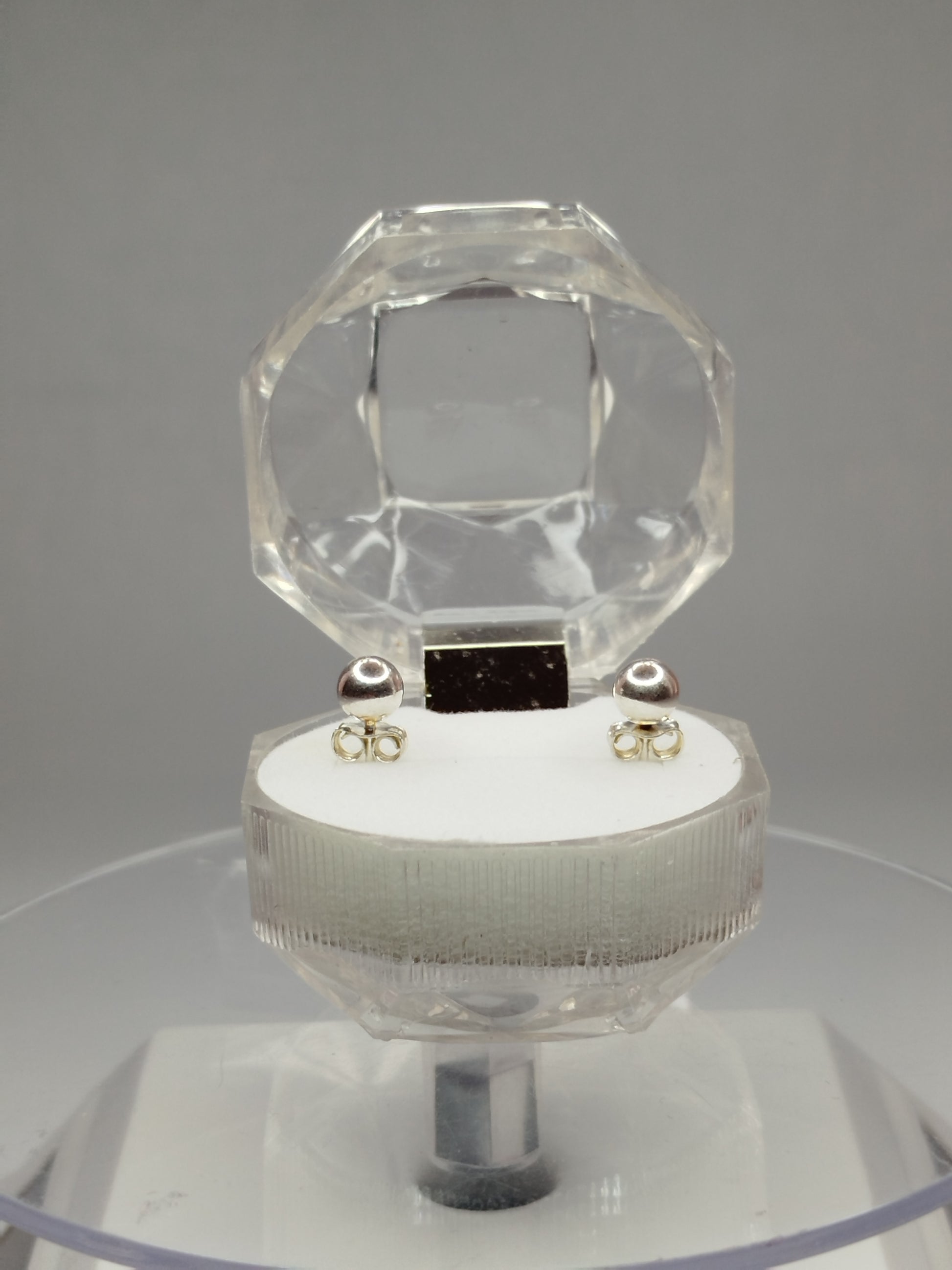 Aros pelotitas de plata 950