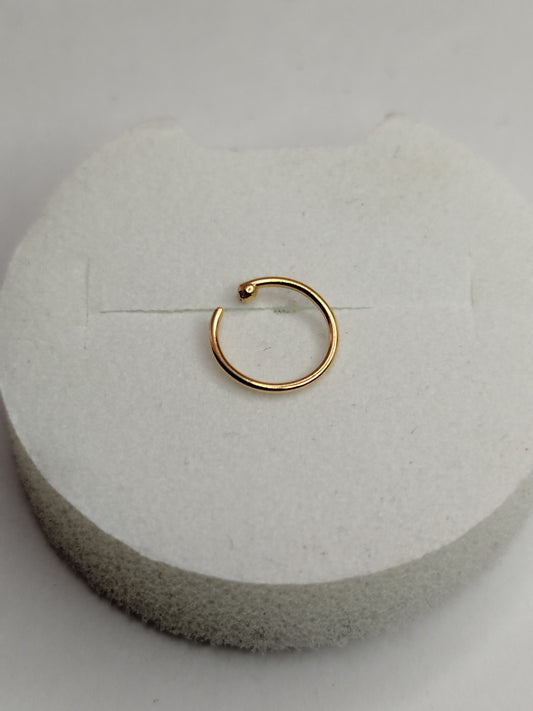Piercing de oro 18k