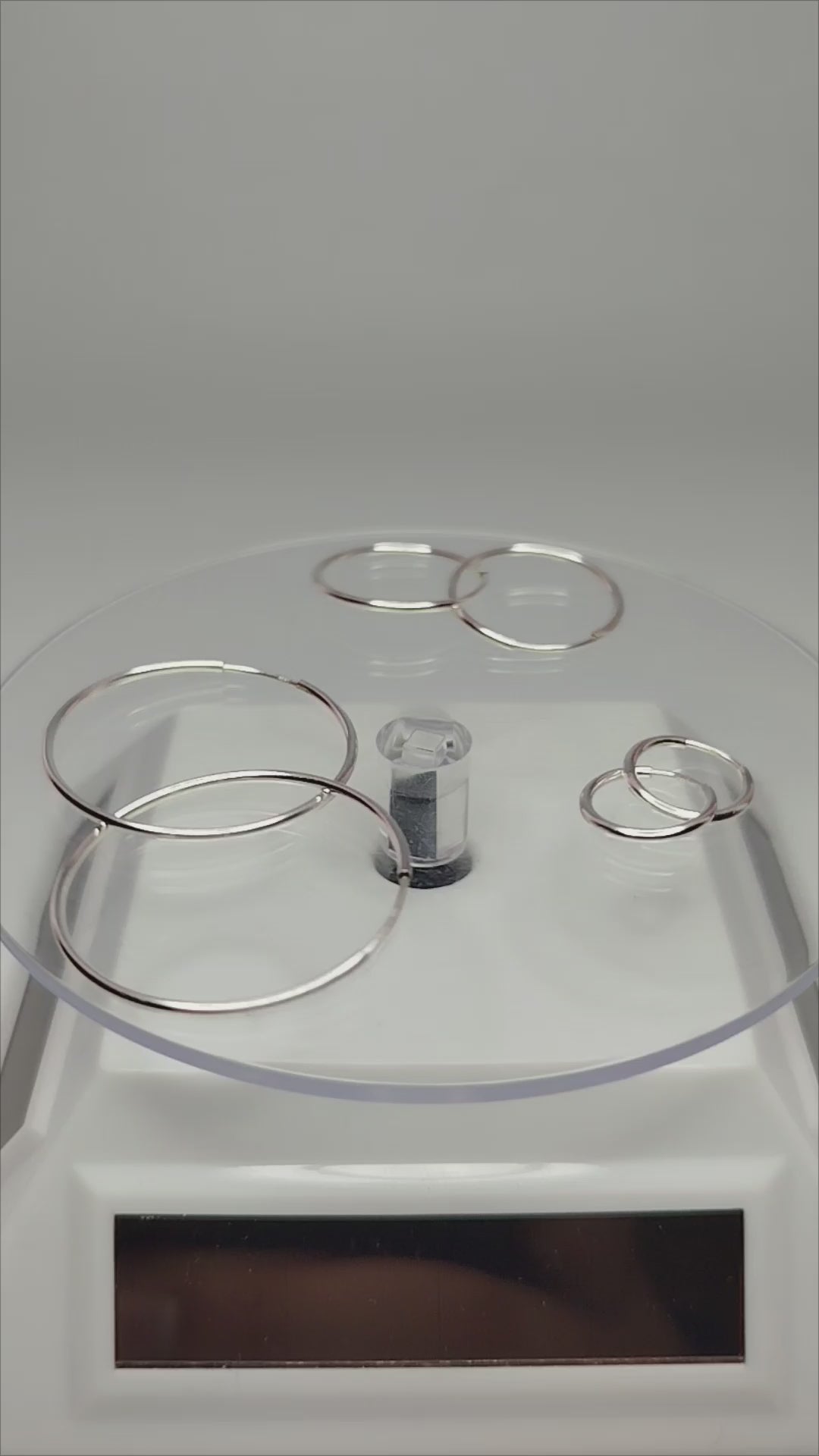 Aros tubos de plata 950