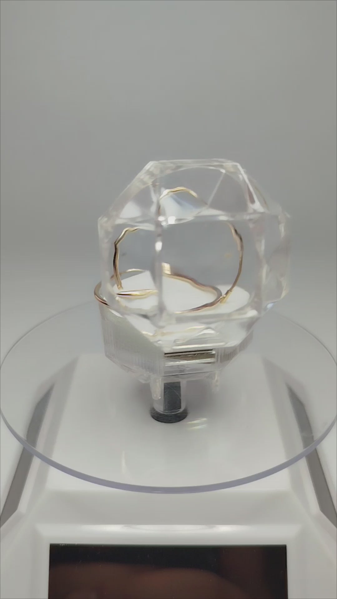 Aros tubos de oro 14k