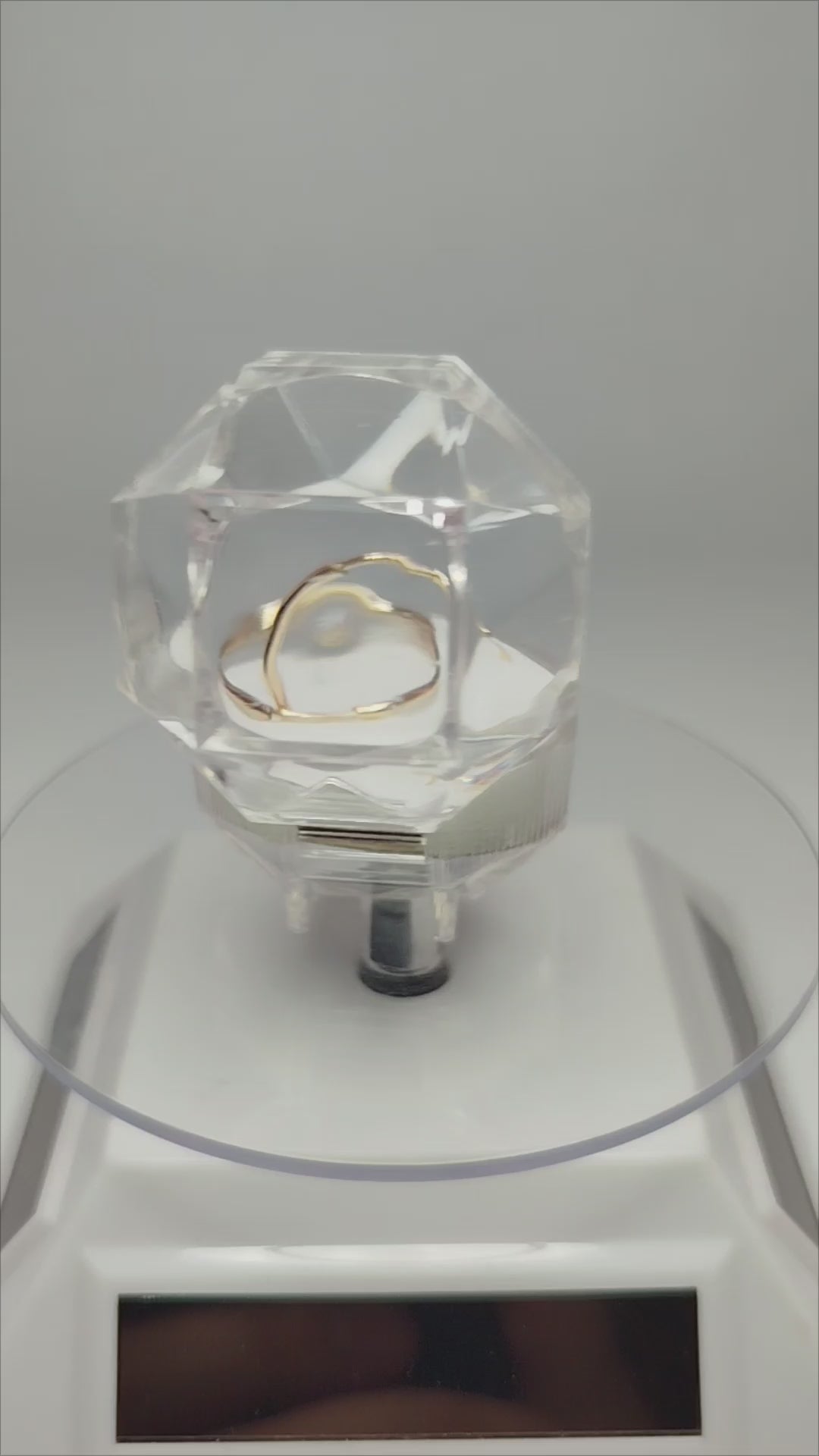 Aros tubos de oro 14k